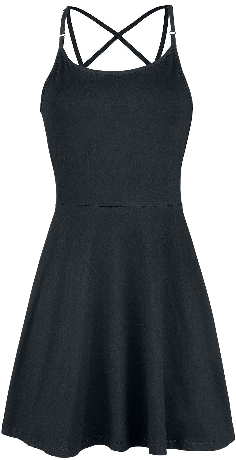 Gothicana by EMP abito nero donna cut-out schiena
