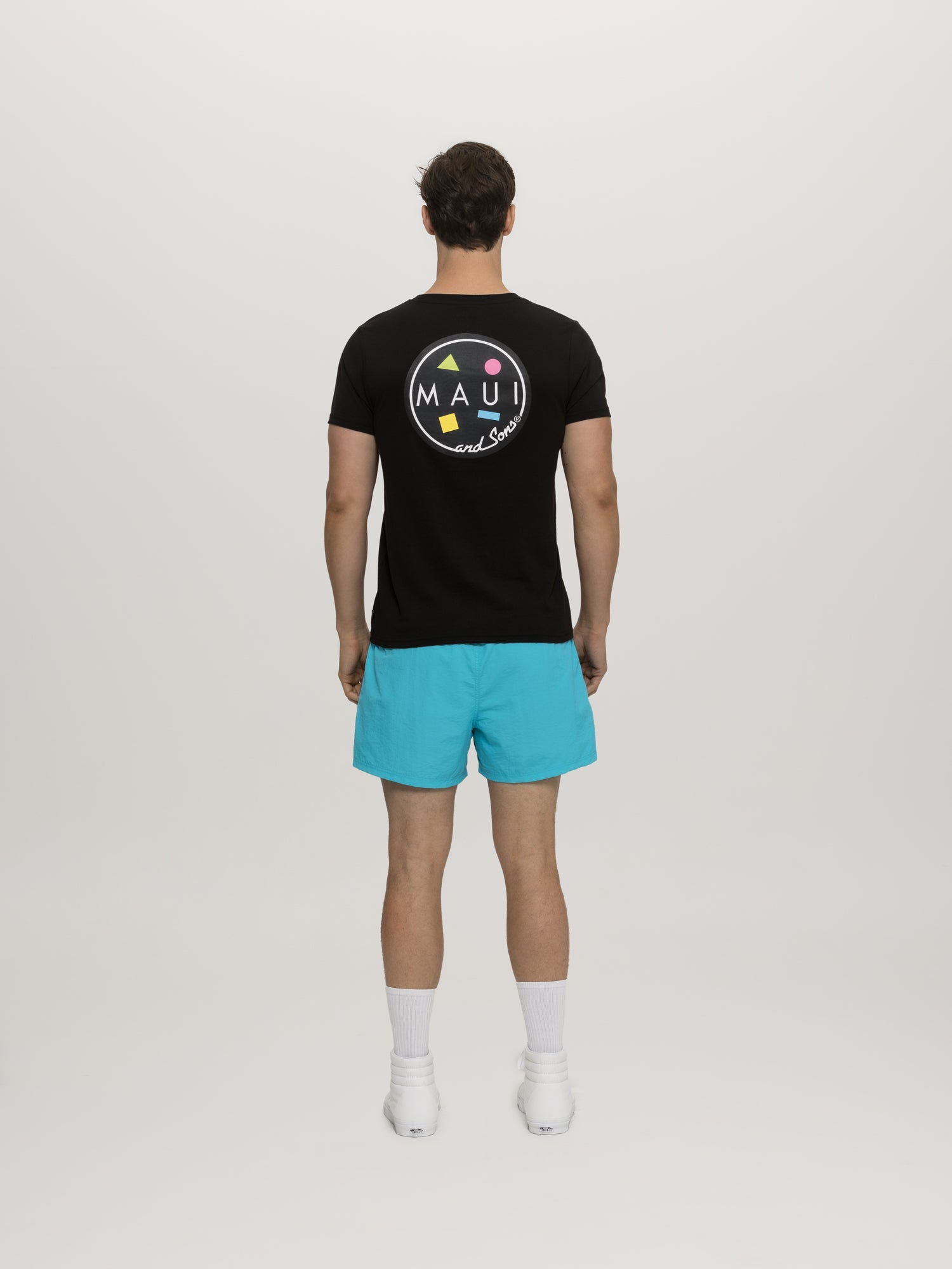 Maui and Sons Classic Cookie Logo maglietta nera cotone
