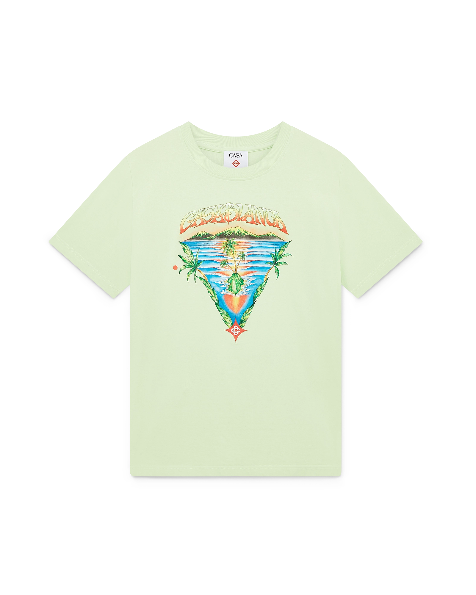 Casablanca Innocence Triangle t-shirt verde tramonto