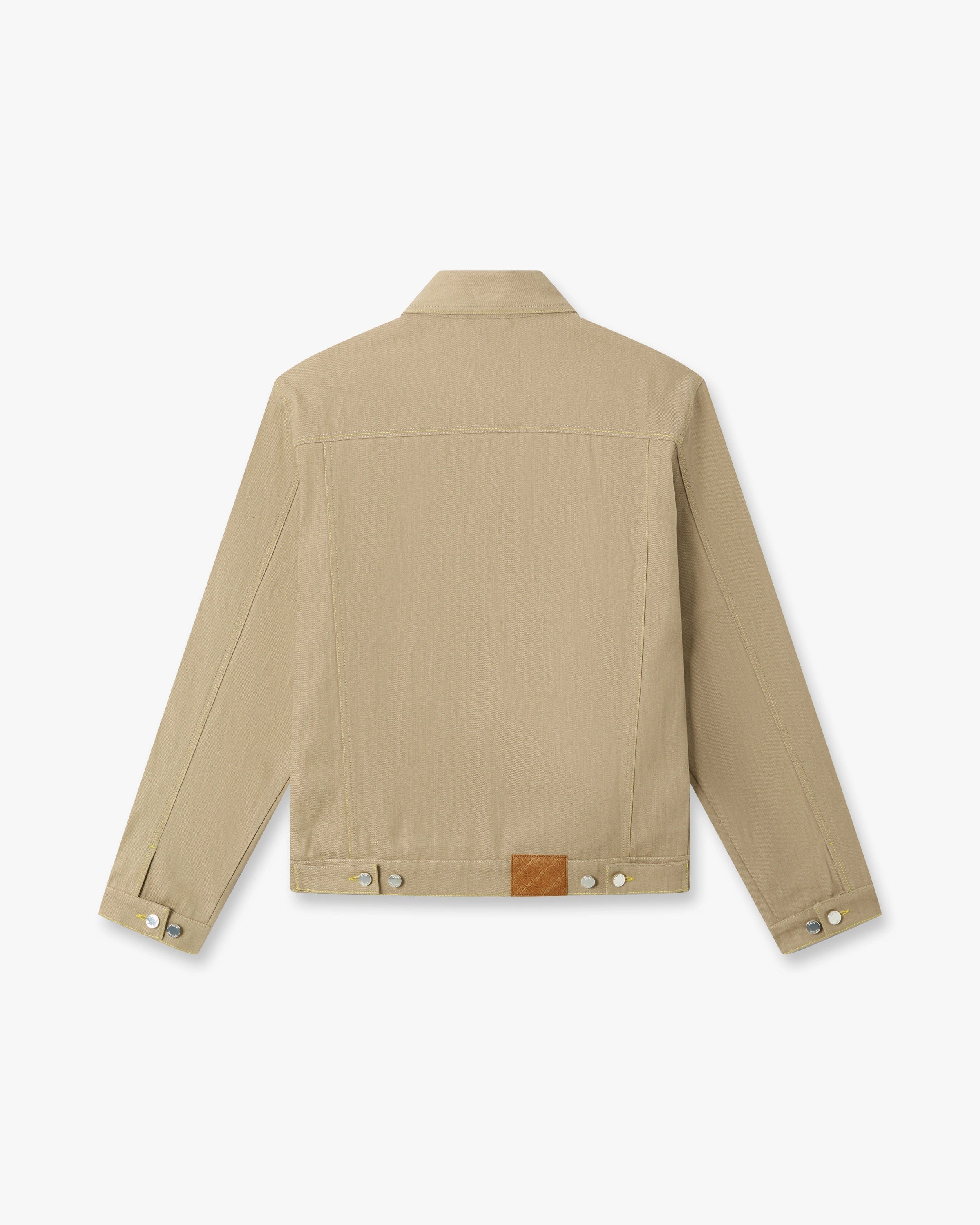 Casablanca Desert Canvas giacca denim beige cotone