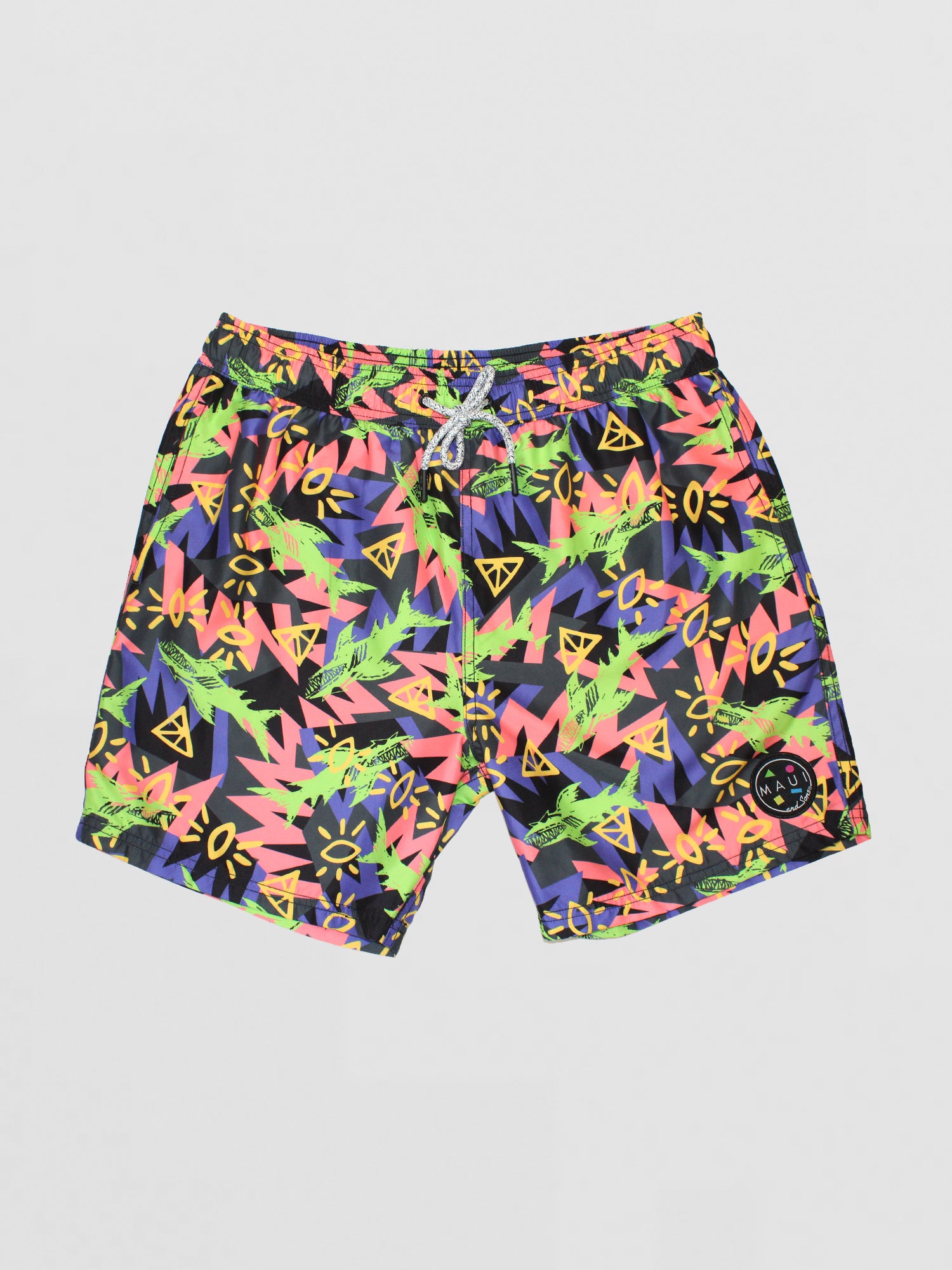Maui and Sons Shark Tank pantaloncini mare neri