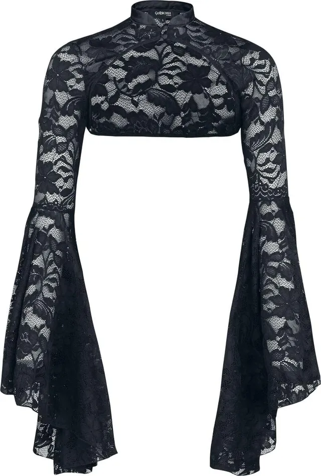 Gothicana Dark Romance bolero nero M coprispalle gotico