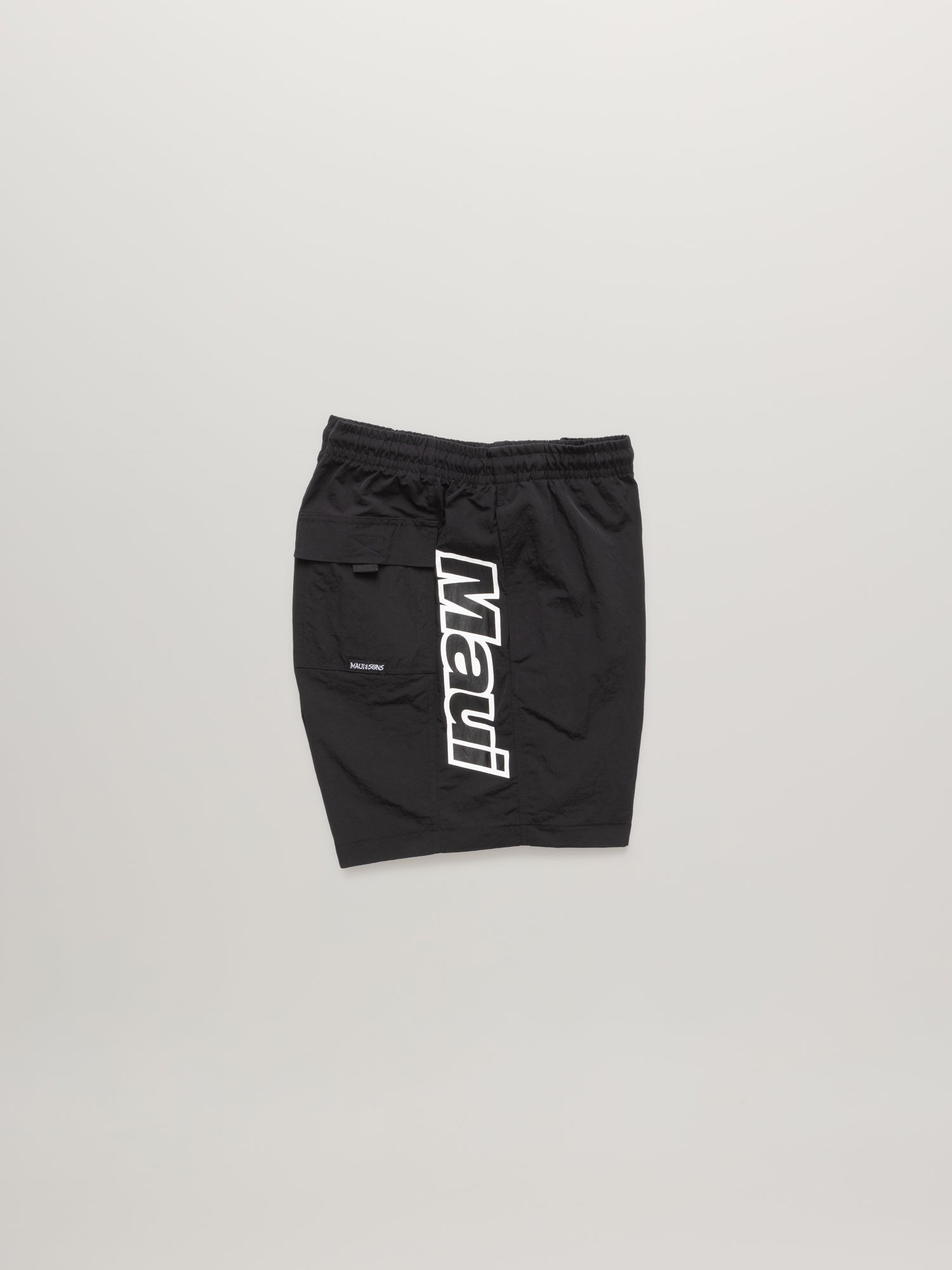 Maui and Sons Billboard pantaloncini mare nero nylon 15cm