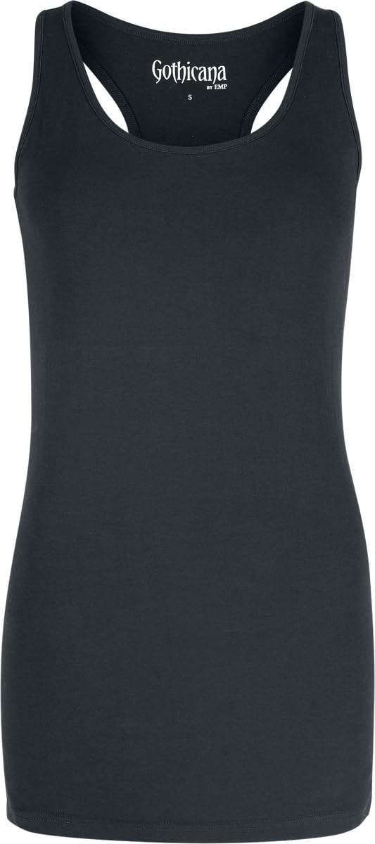 Gothicana by EMP Maglietta Nera Floreale All Over