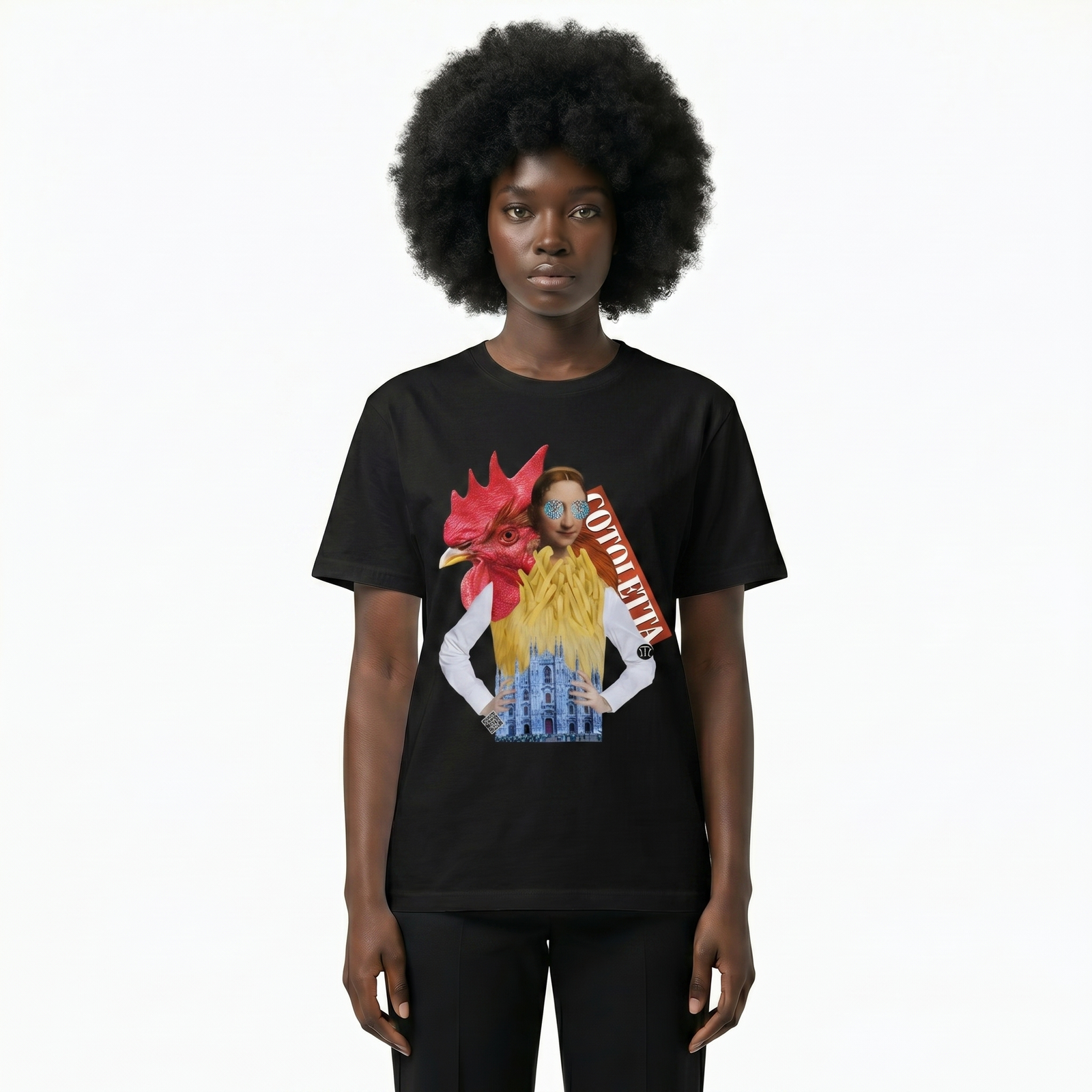 Seetees Milano T-shirt stampa storia vestibilità comoda