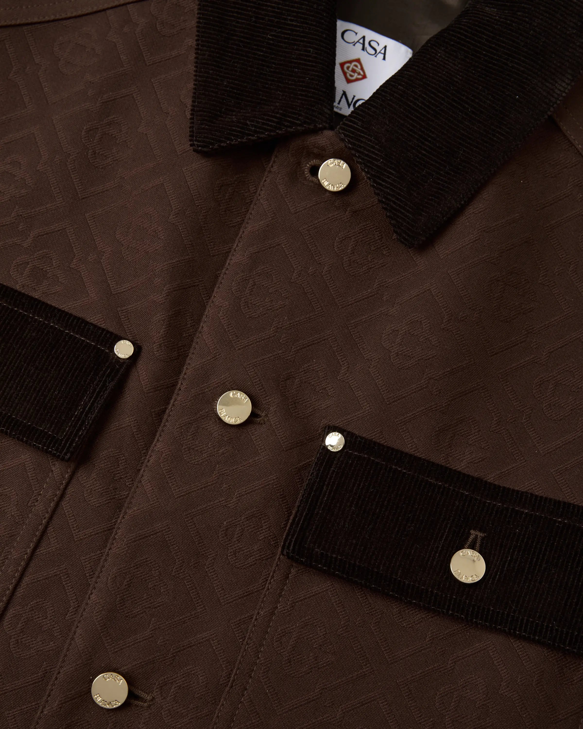 Casablanca Workwear Safari giacca safari marrone cotone