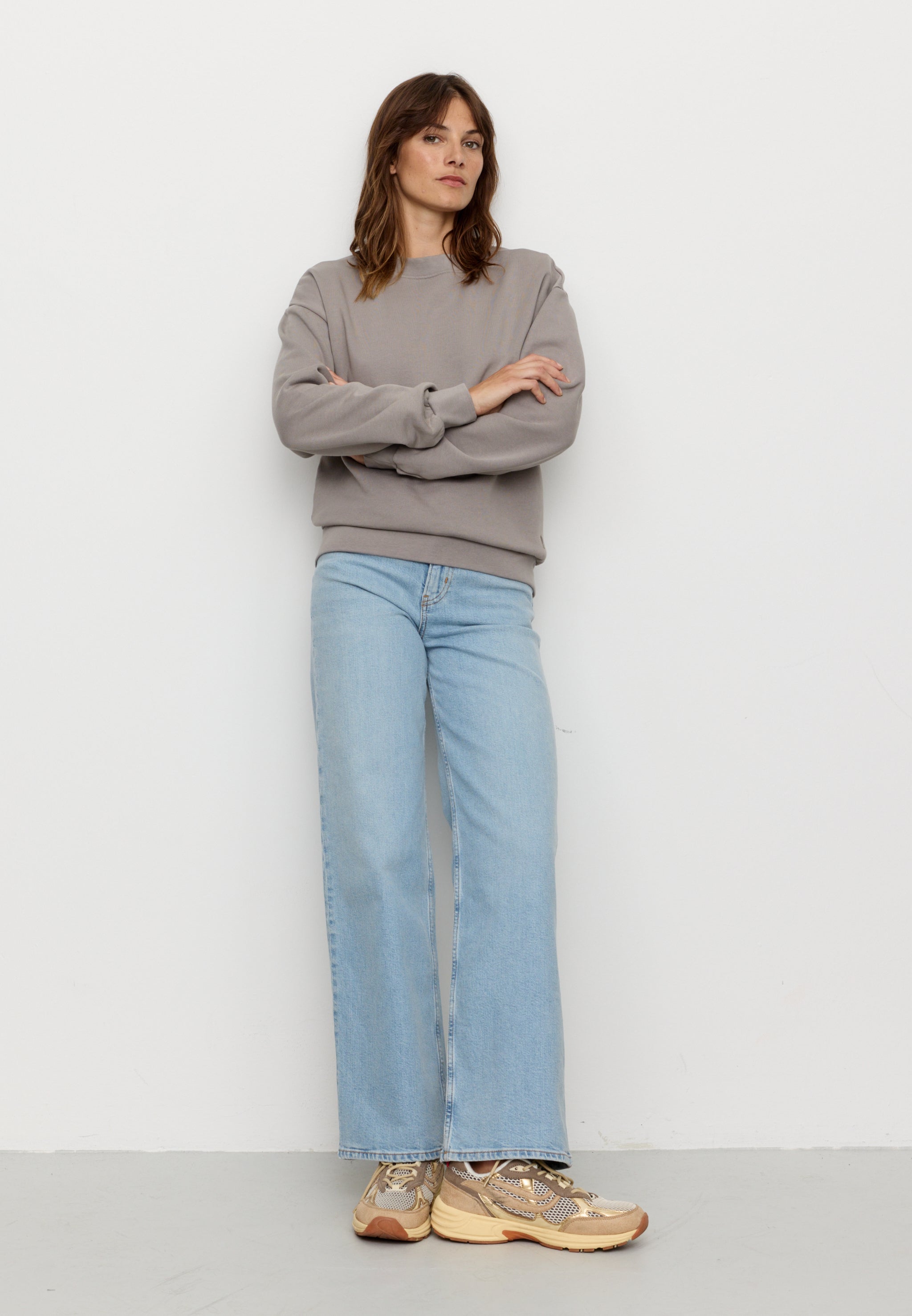 Recolution Nerine felpa greige cotone bio