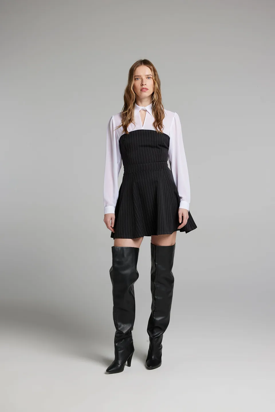 Sarah Chole Austria 28043 abito donna gessato