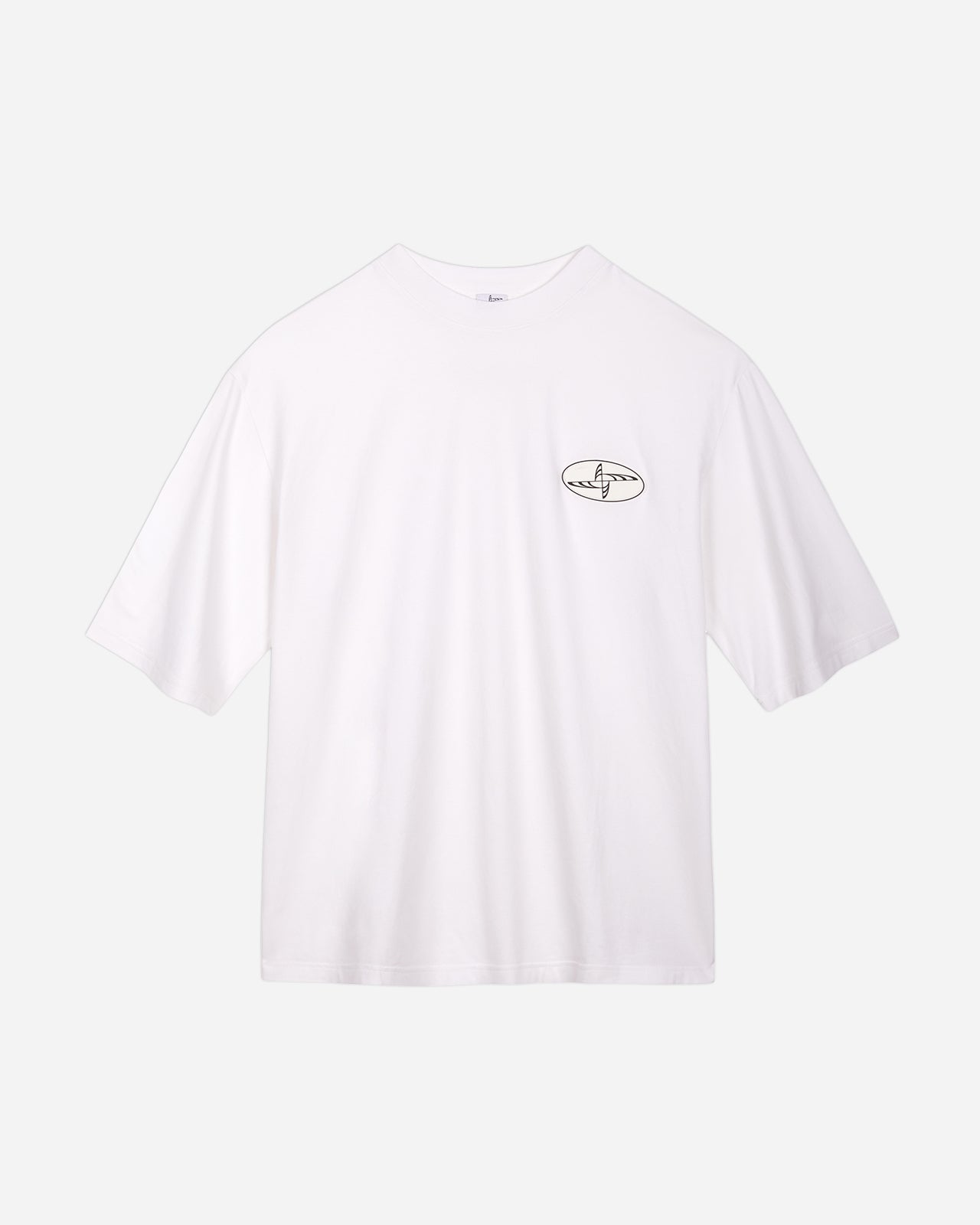 Noskra Logo t-shirt bianca cotone patch cucita