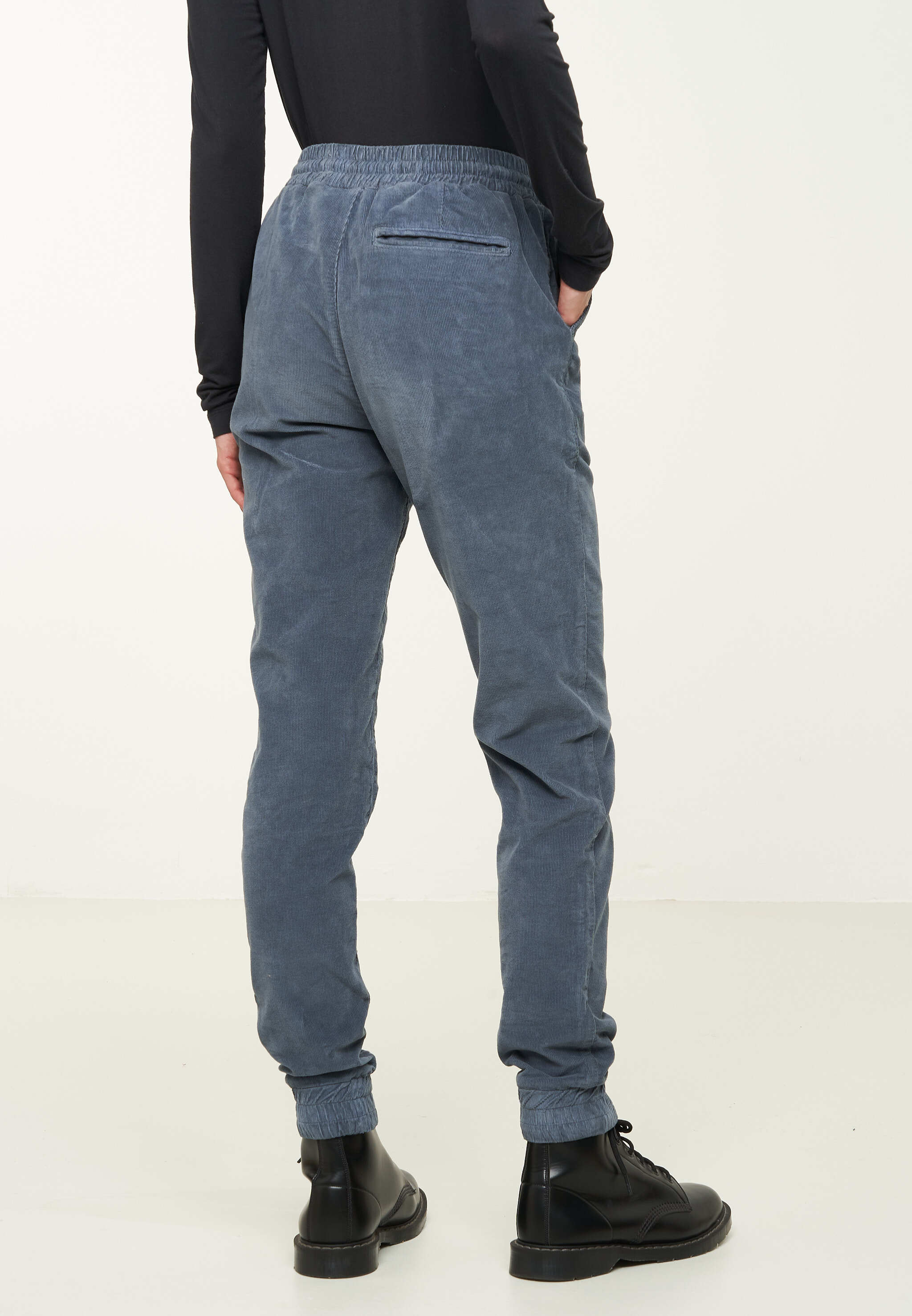 Recolution Chaiturus pantaloni chino blu cotone bio