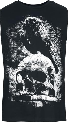 Gothicana by EMP Canotta Nera Scollo Rotondo Uomo