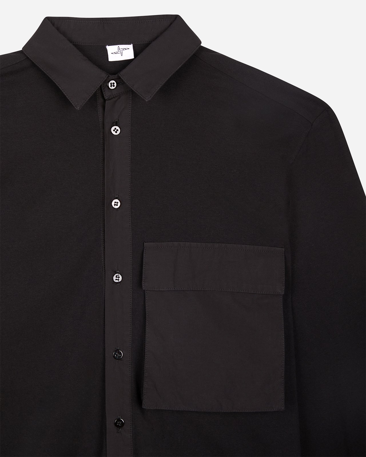 Noskra Soft camicia nera manica lunga cotone