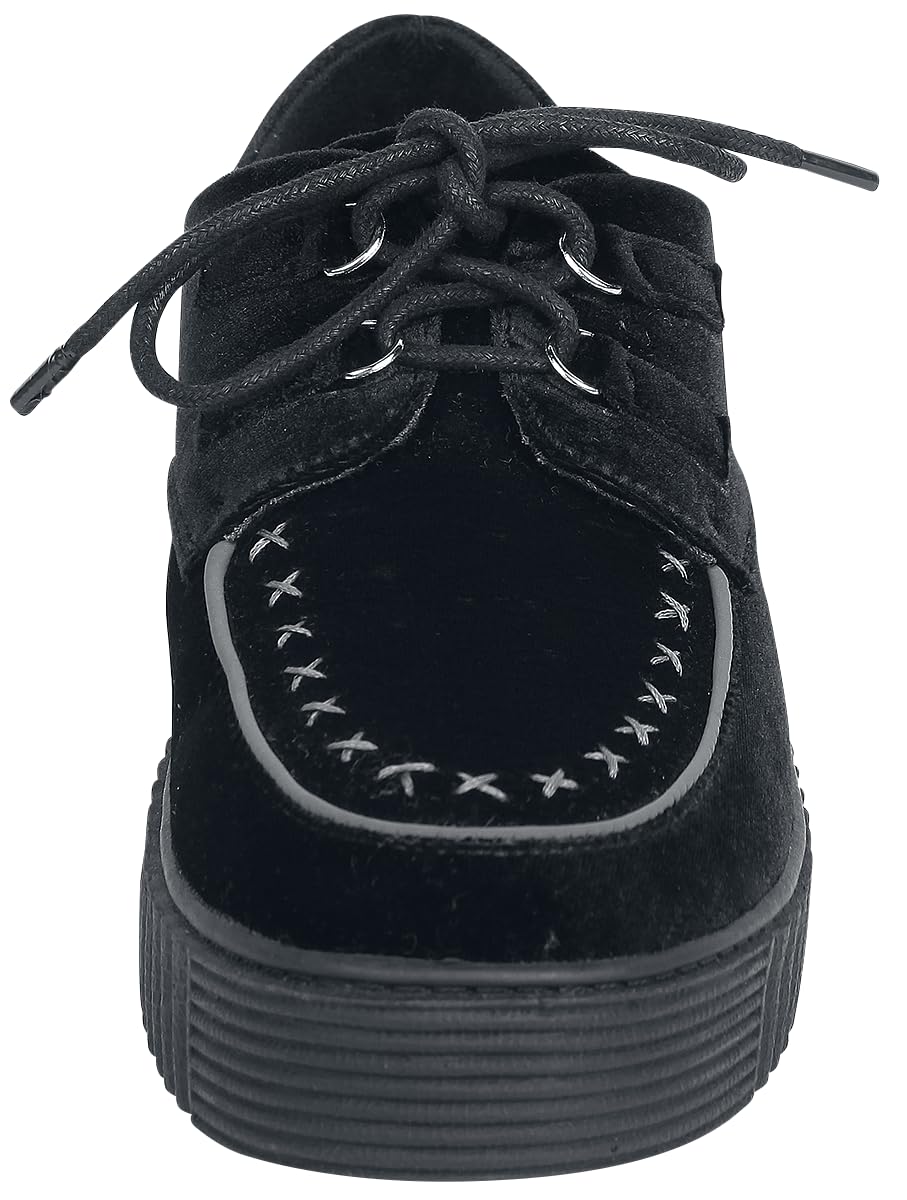Gothicana by EMP sneakers nere velluto 41 EU