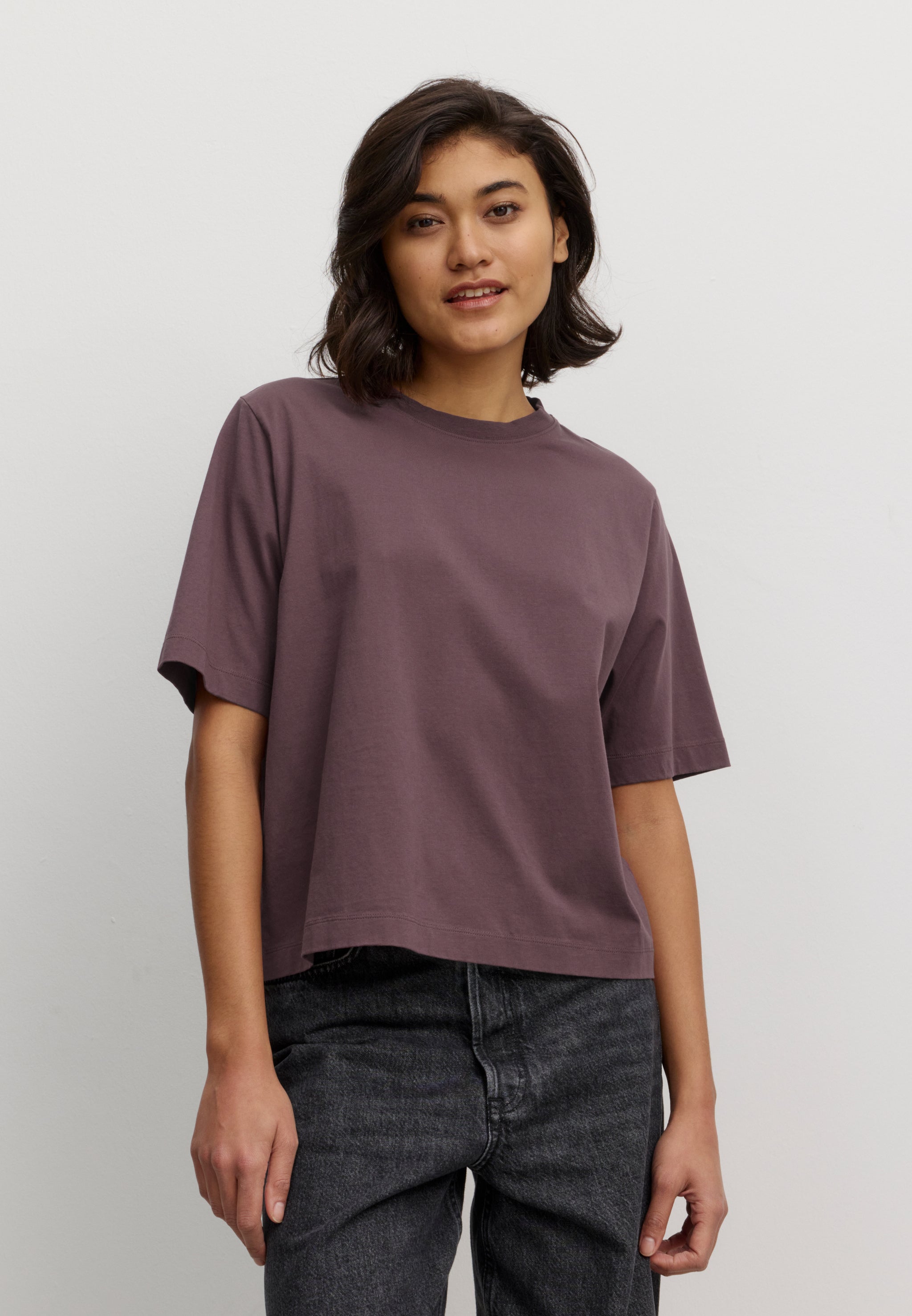 Recolution Azolla t-shirt cotone bio viola scuro