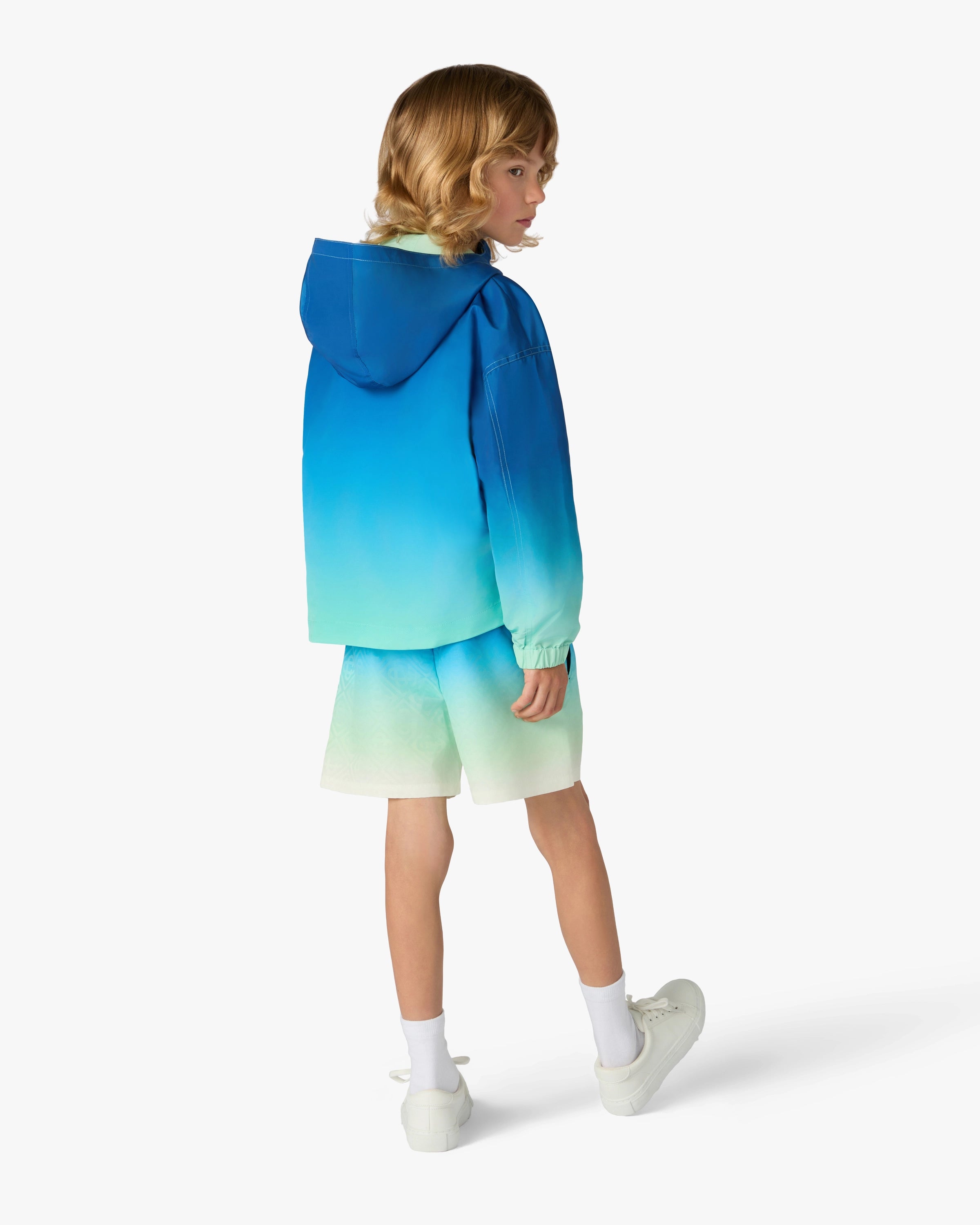 Casablanca Gradient pantaloncini mare bambino blu verde fodera
