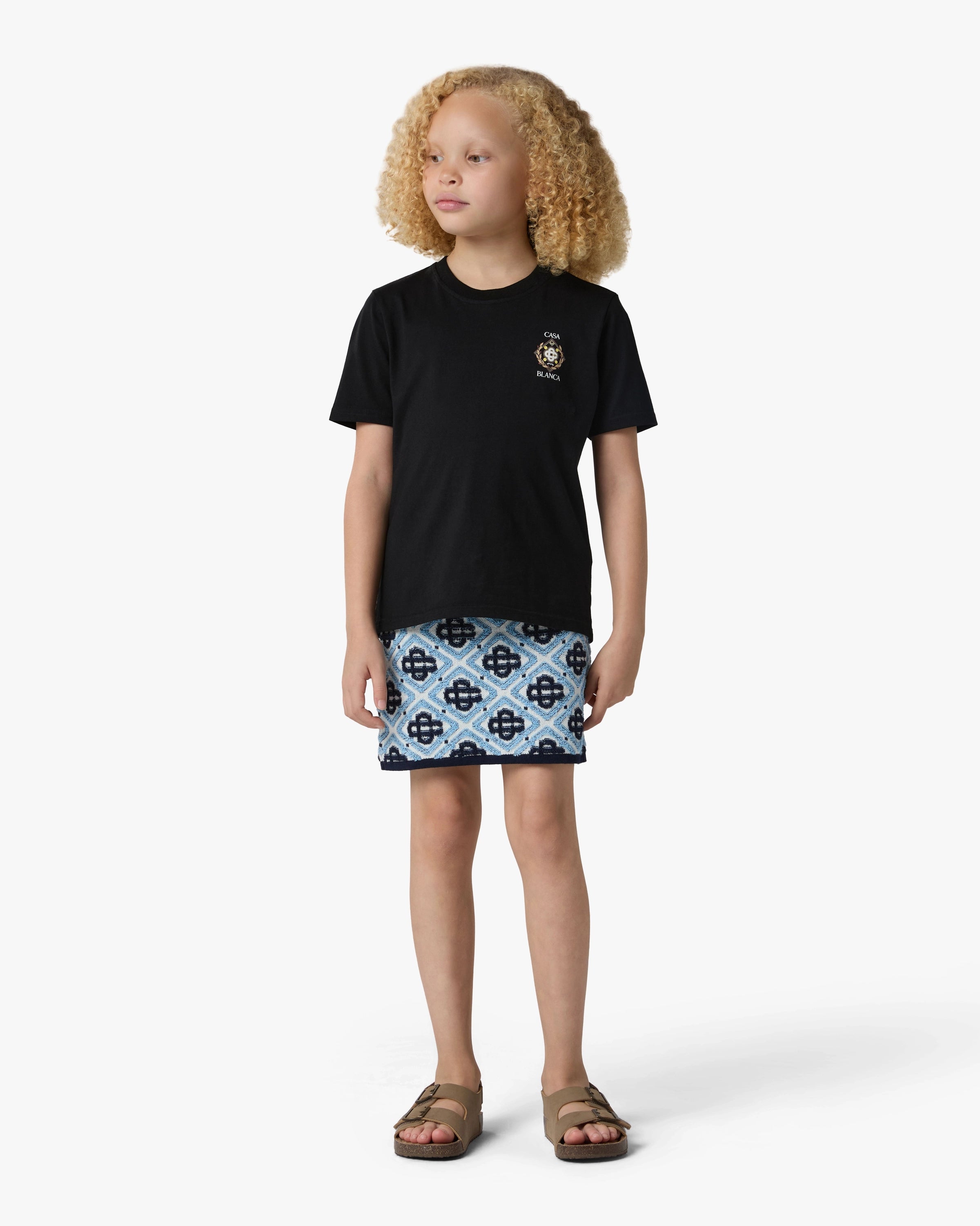 Casablanca Championship maglietta bambino nero cotone bio