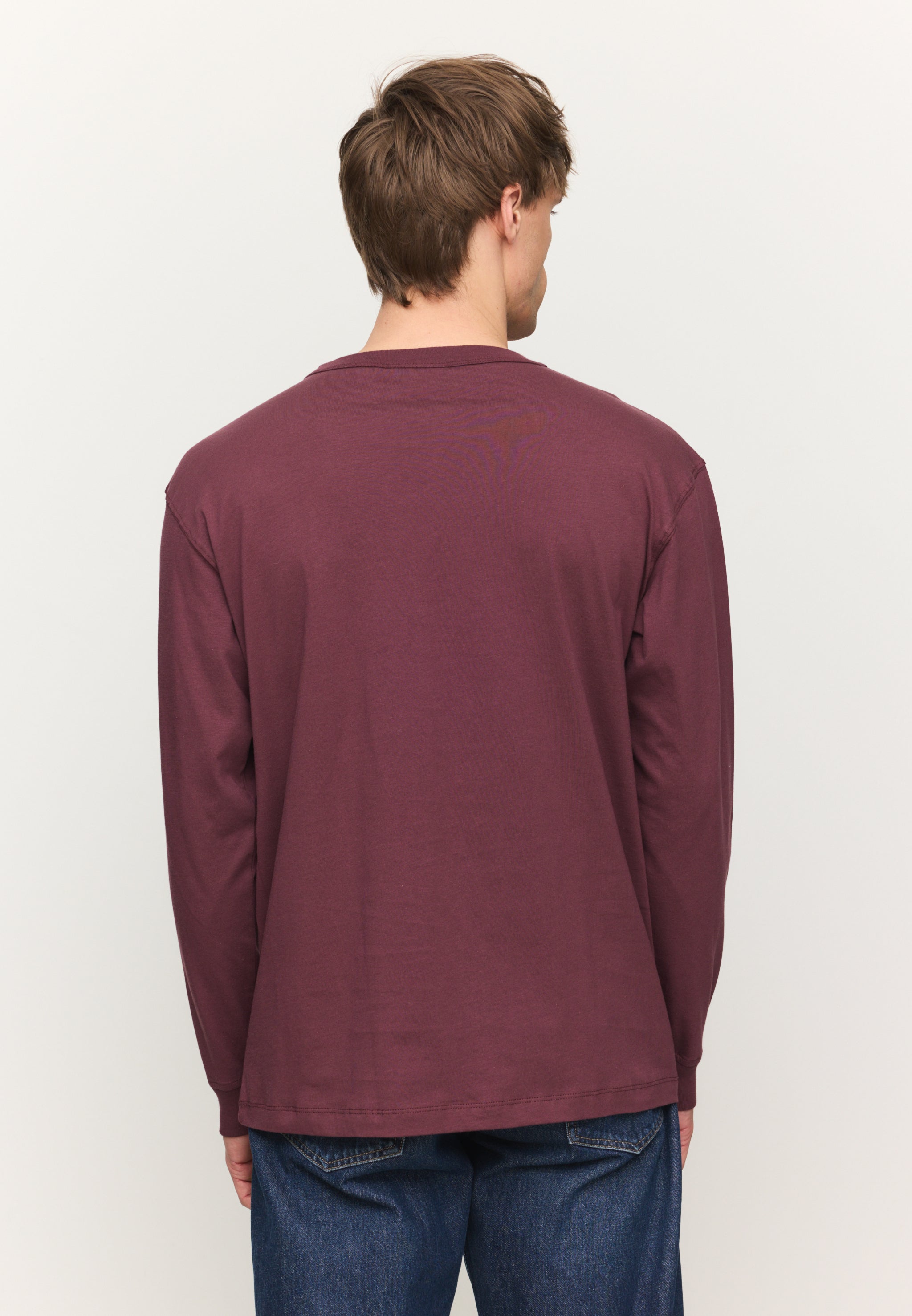 Recolution Papaya longsleeve dark plum cotone bio
