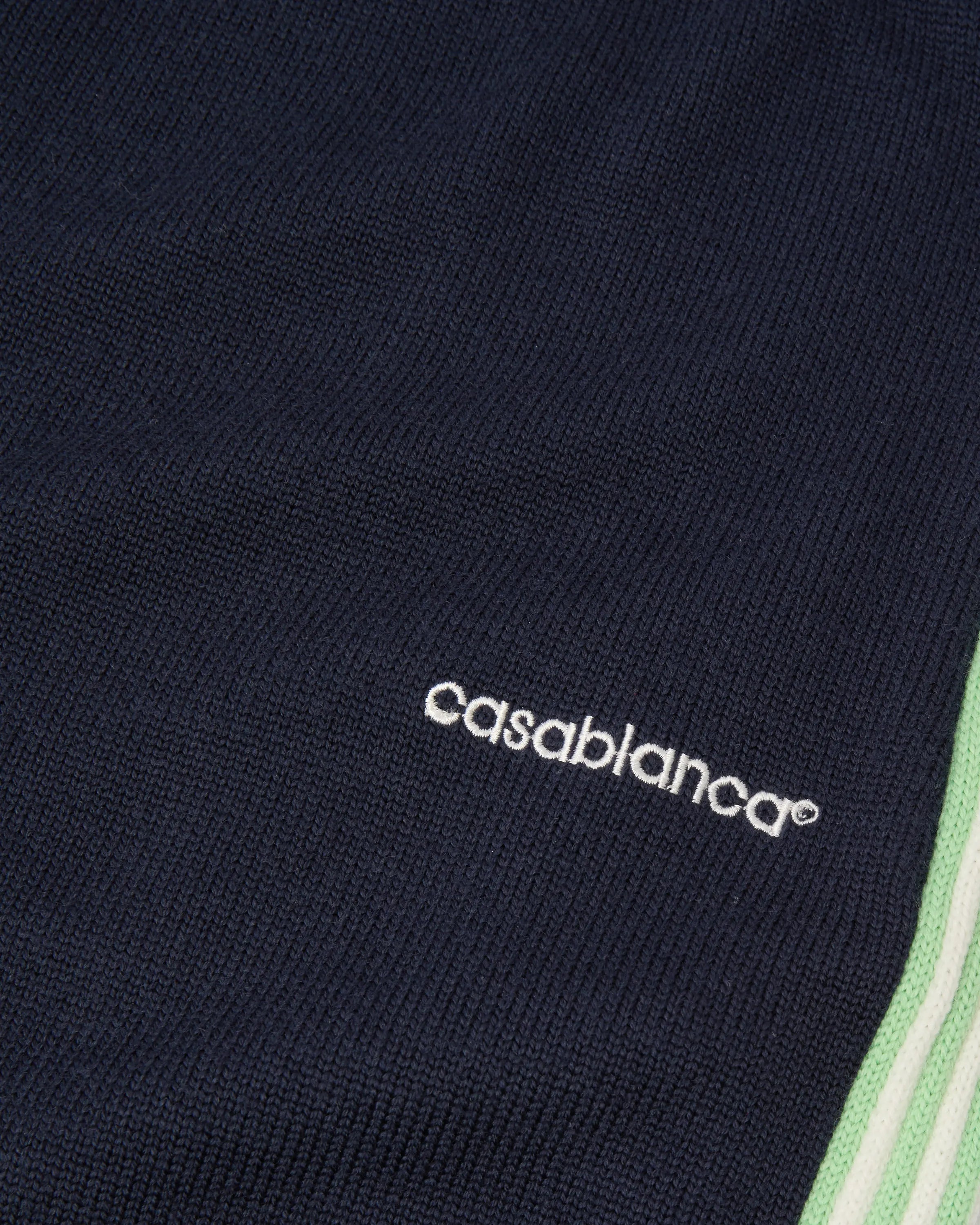 Casablanca Track pantaloni tuta blu lana merino uomo