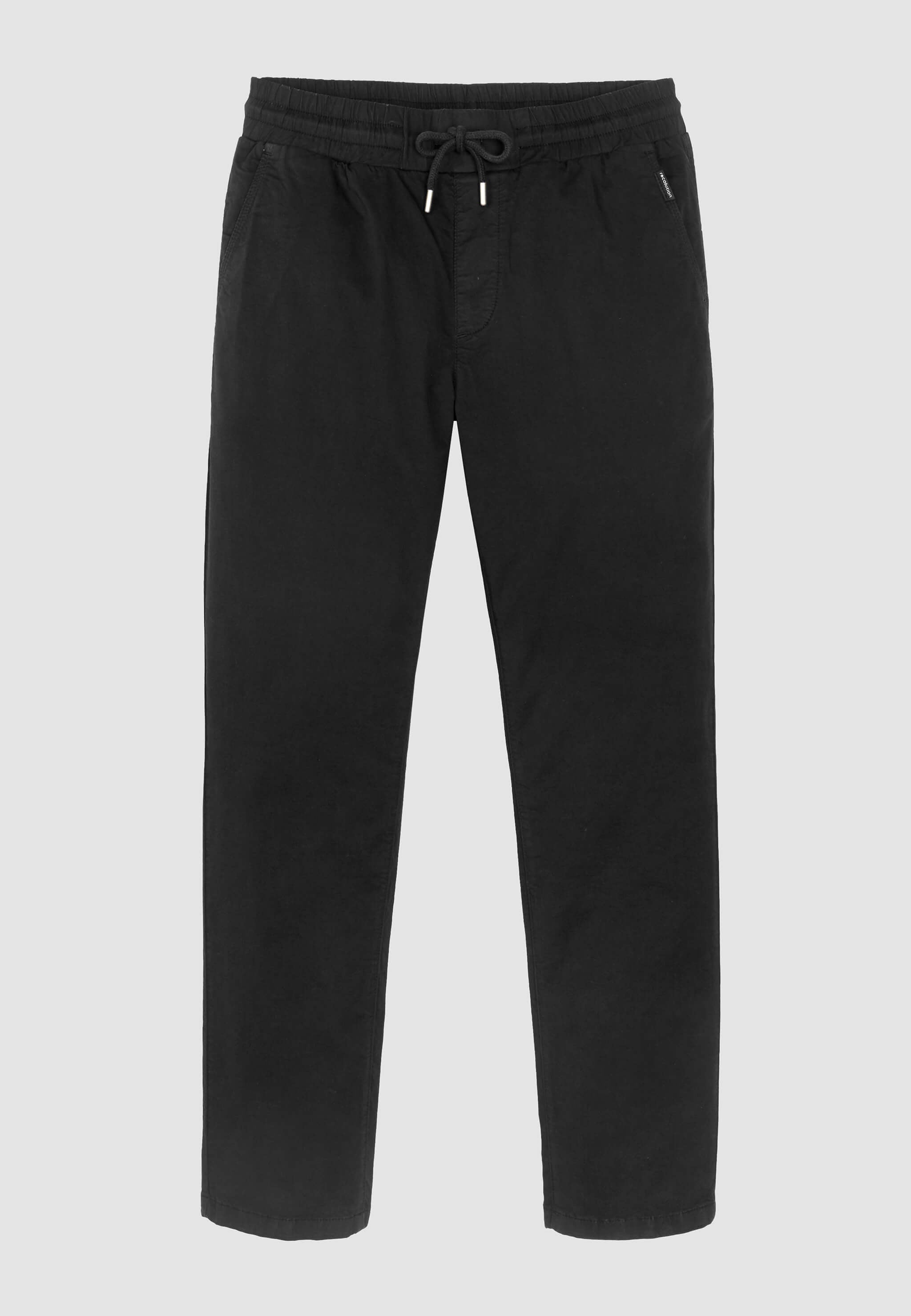 Recolution Taro pantaloni chino black cotone bio