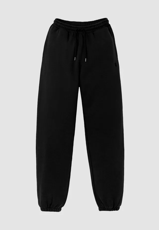 Recolution Scilla Pantaloni Jogger Neri Cotone Bio
