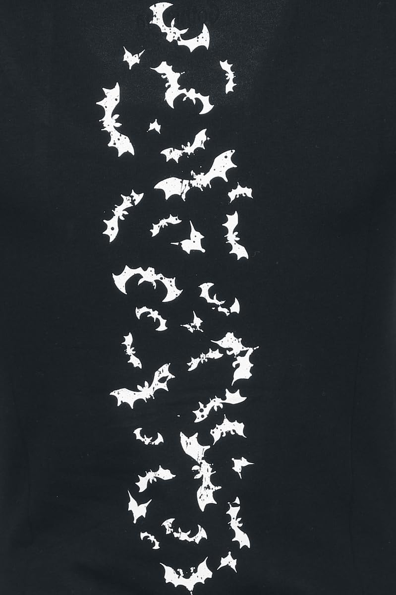 Gothicana by EMP top nero taglia XXL pipistrello