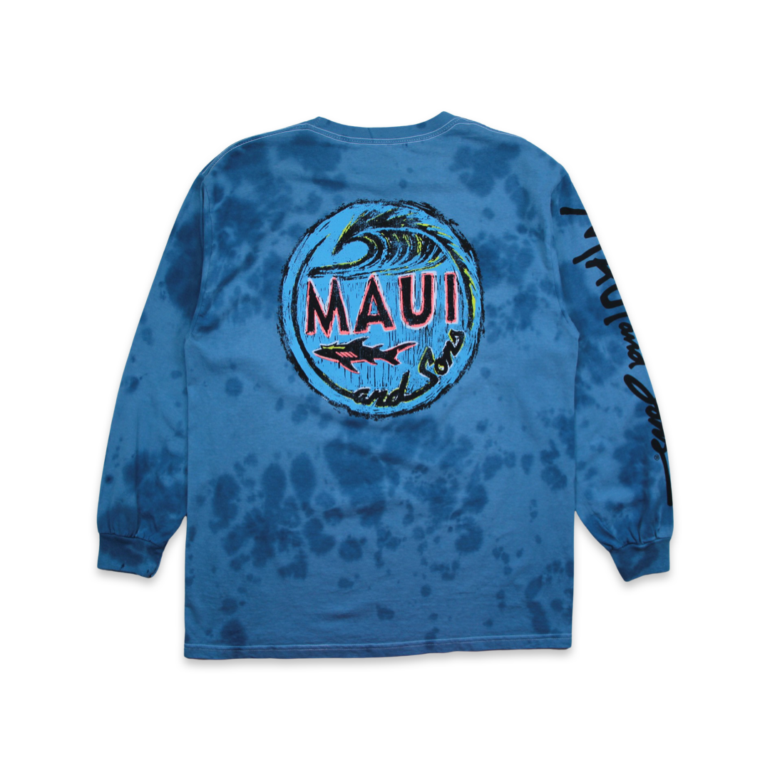 Maui and Sons Shark Shack maglia deep water cotone