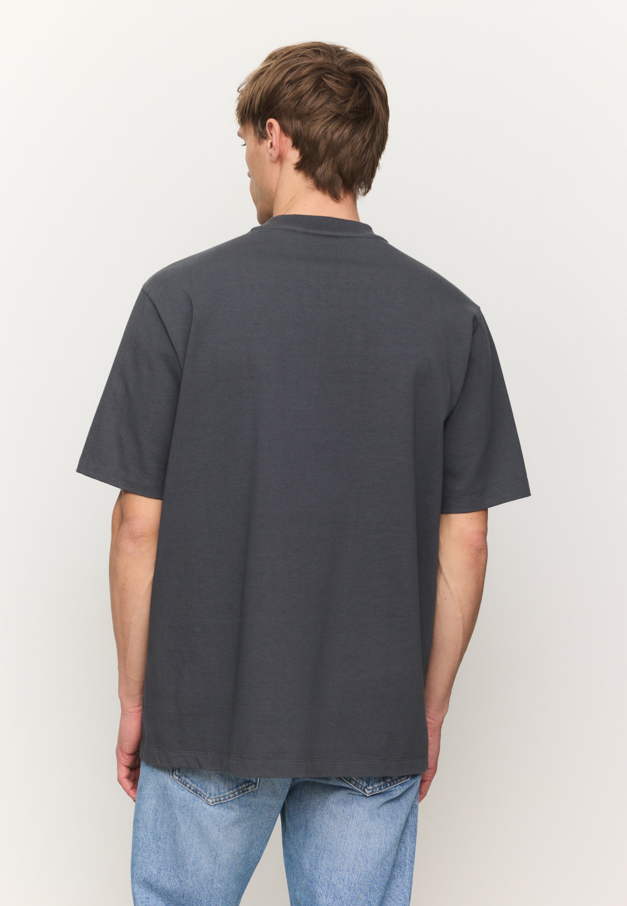 Recolution Elder t-shirt uomo grigia dark grey cotone pesante