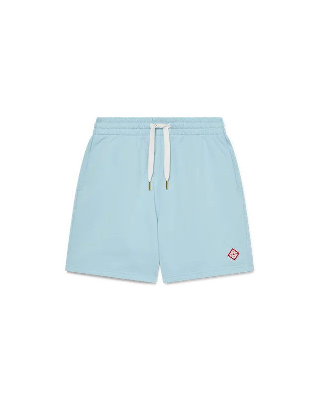 Casablanca Diamond Logo pantaloncini azzurri cotone bio