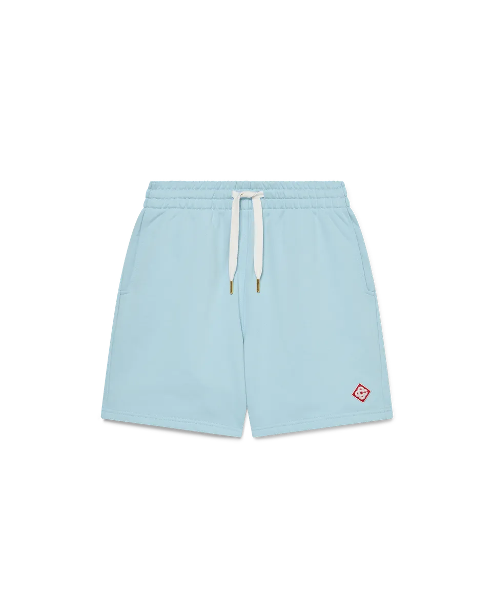 Casablanca Diamond Logo pantaloncini azzurri cotone bio
