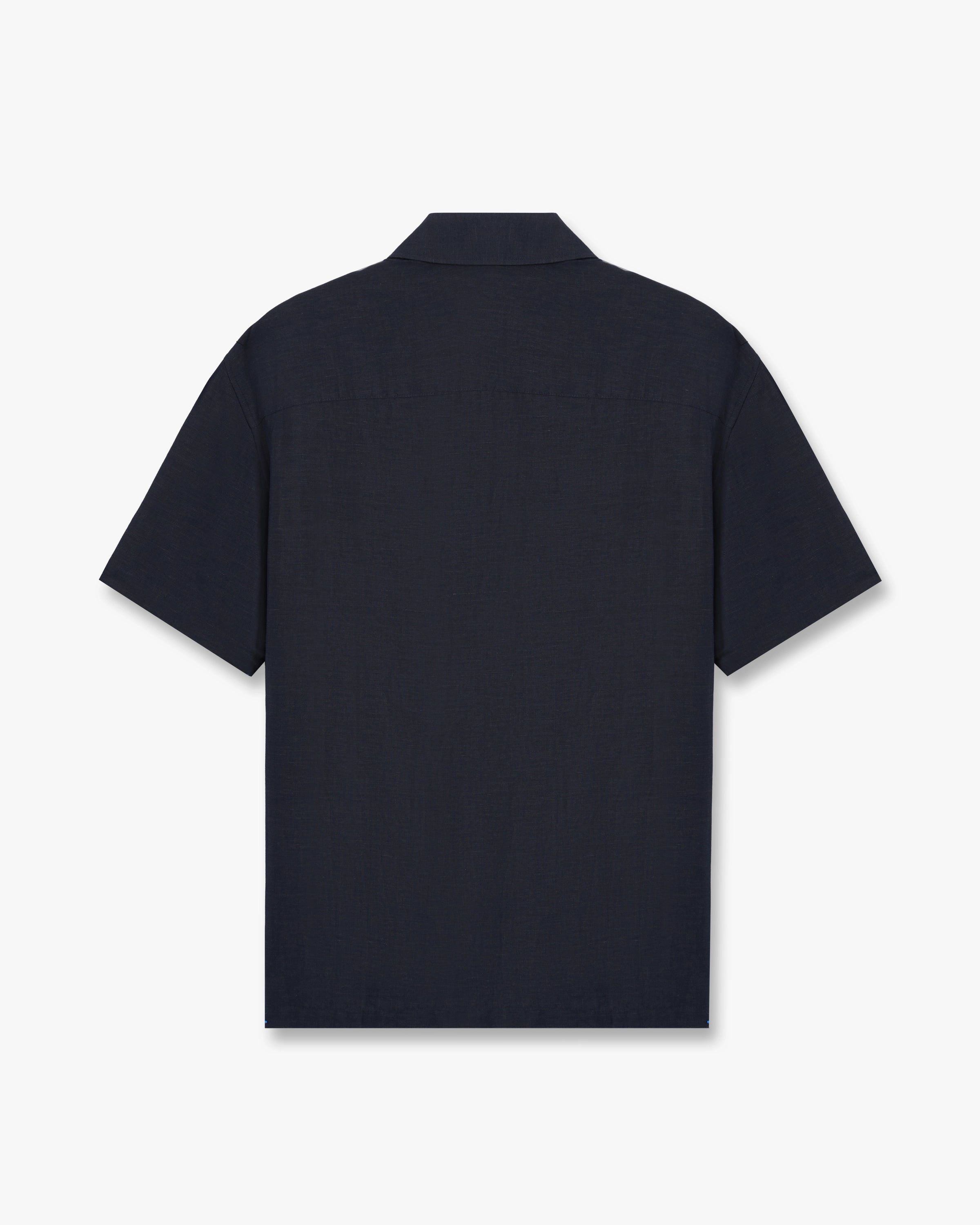 Casablanca Phantasmagoria camicia grigio scuro lino uomo