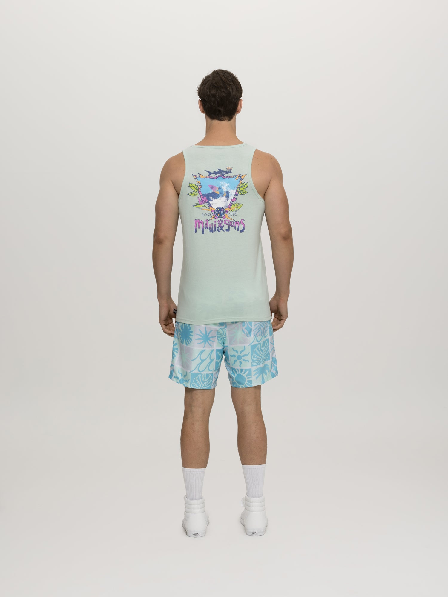 Maui and Sons Sea King canotta surf spray stampa schiena