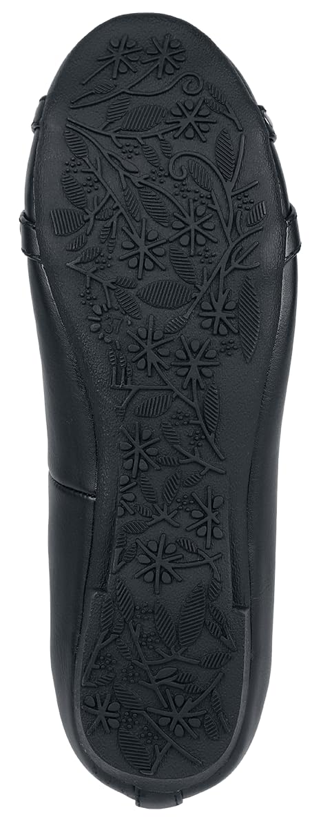 Gothicana by EMP Ballerine Ballerine Nere Cinturini Donna