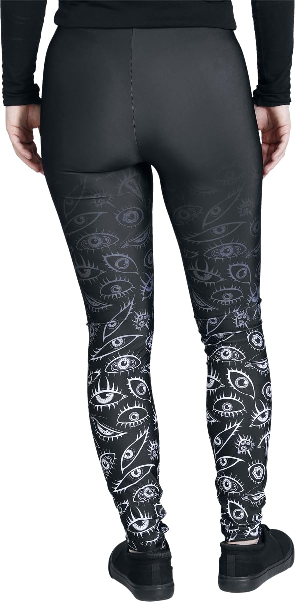 Gothicana by EMP The Void leggings donna neri gotici