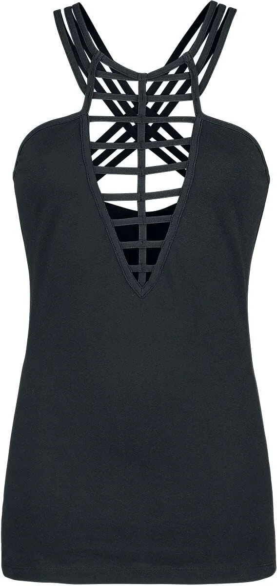 Gothicana by EMP choker nero allacciatura sofisticata