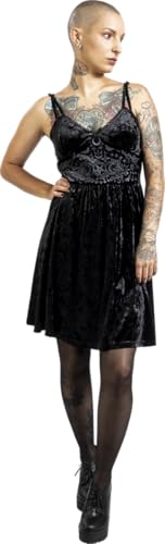 Gothicana by EMP Abito Corto Nero Ricamo Petto XXL