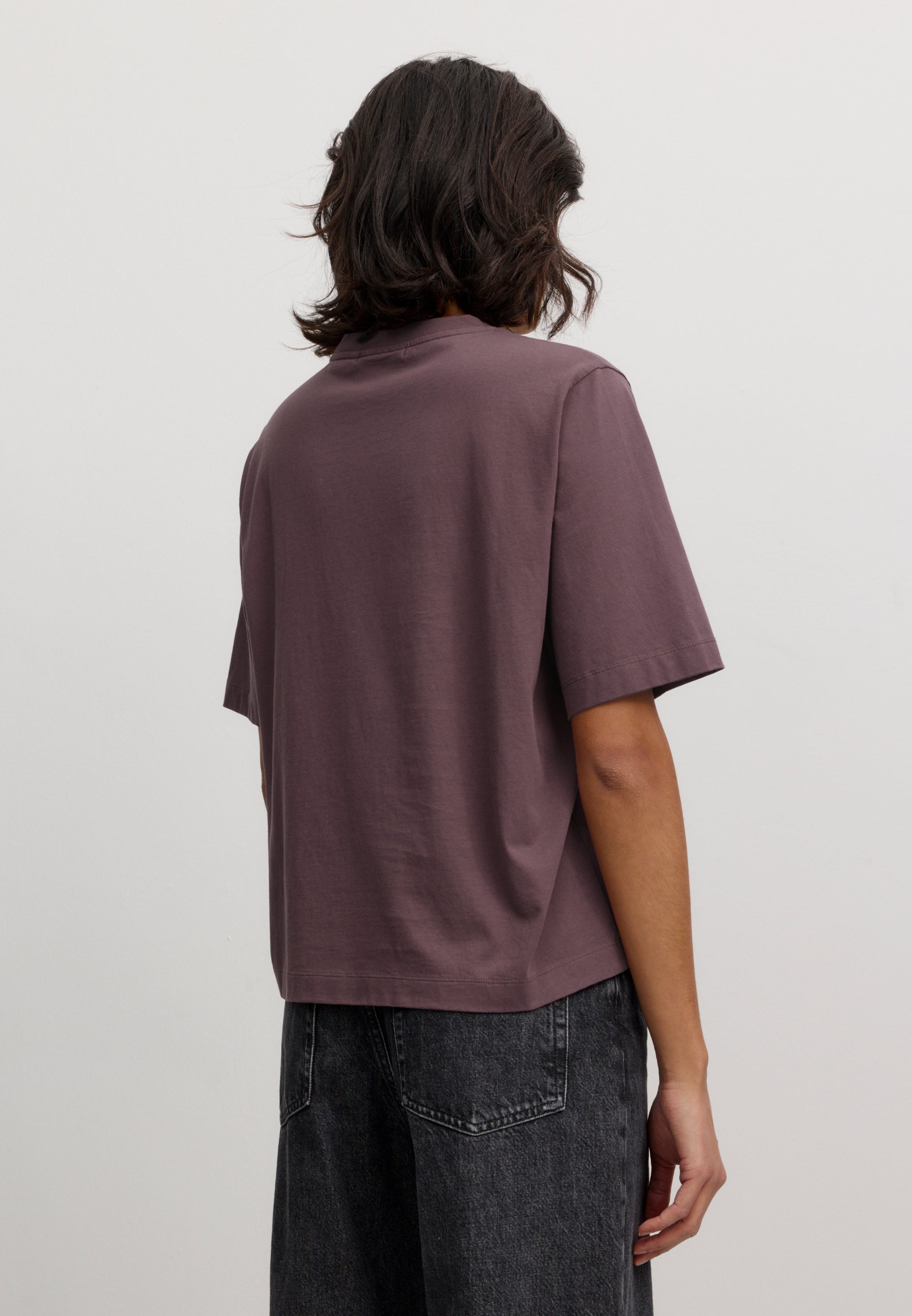Recolution Azolla t-shirt cotone bio viola scuro