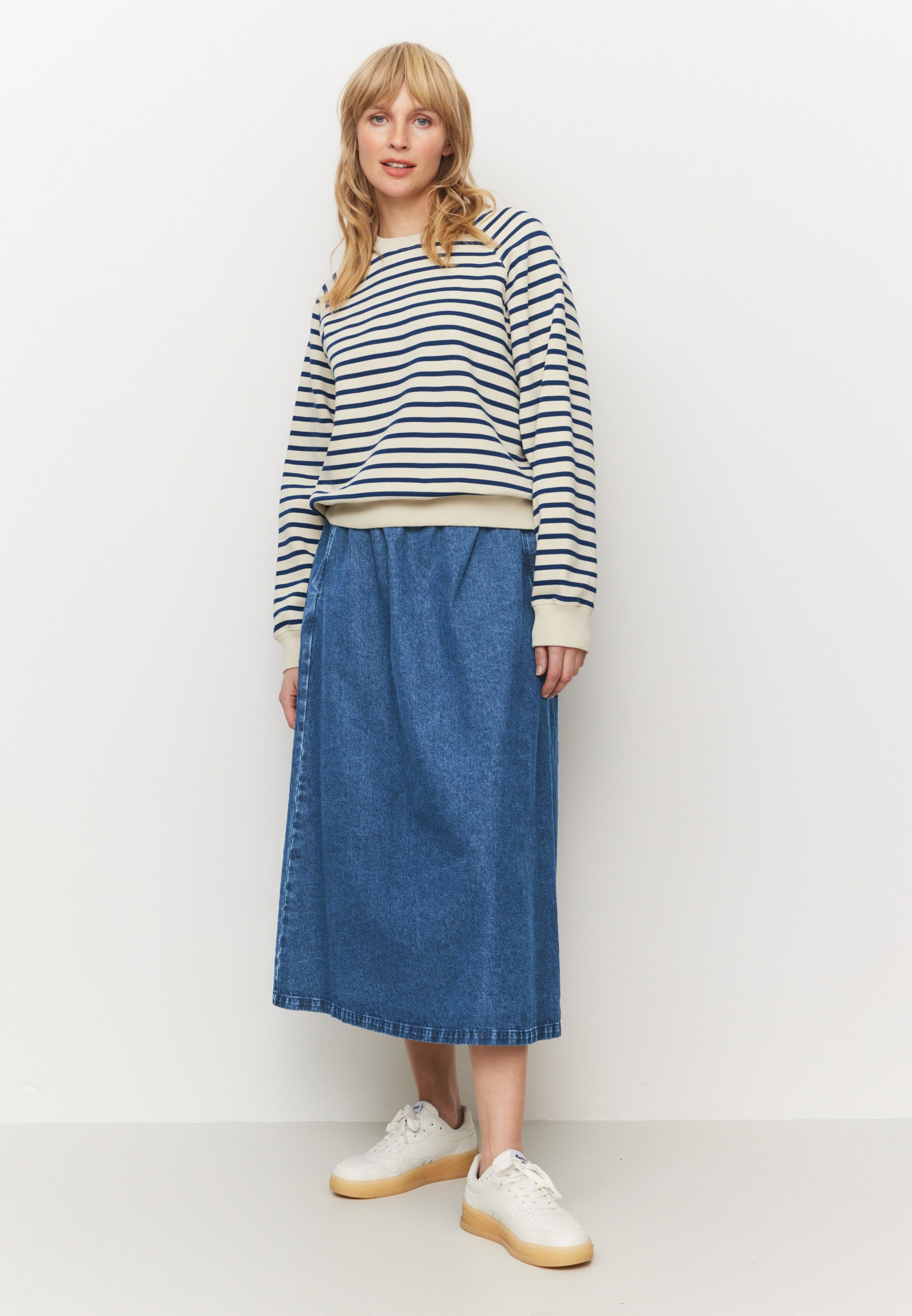 Recolution Allamanda Stripes felpa vintage blue righe