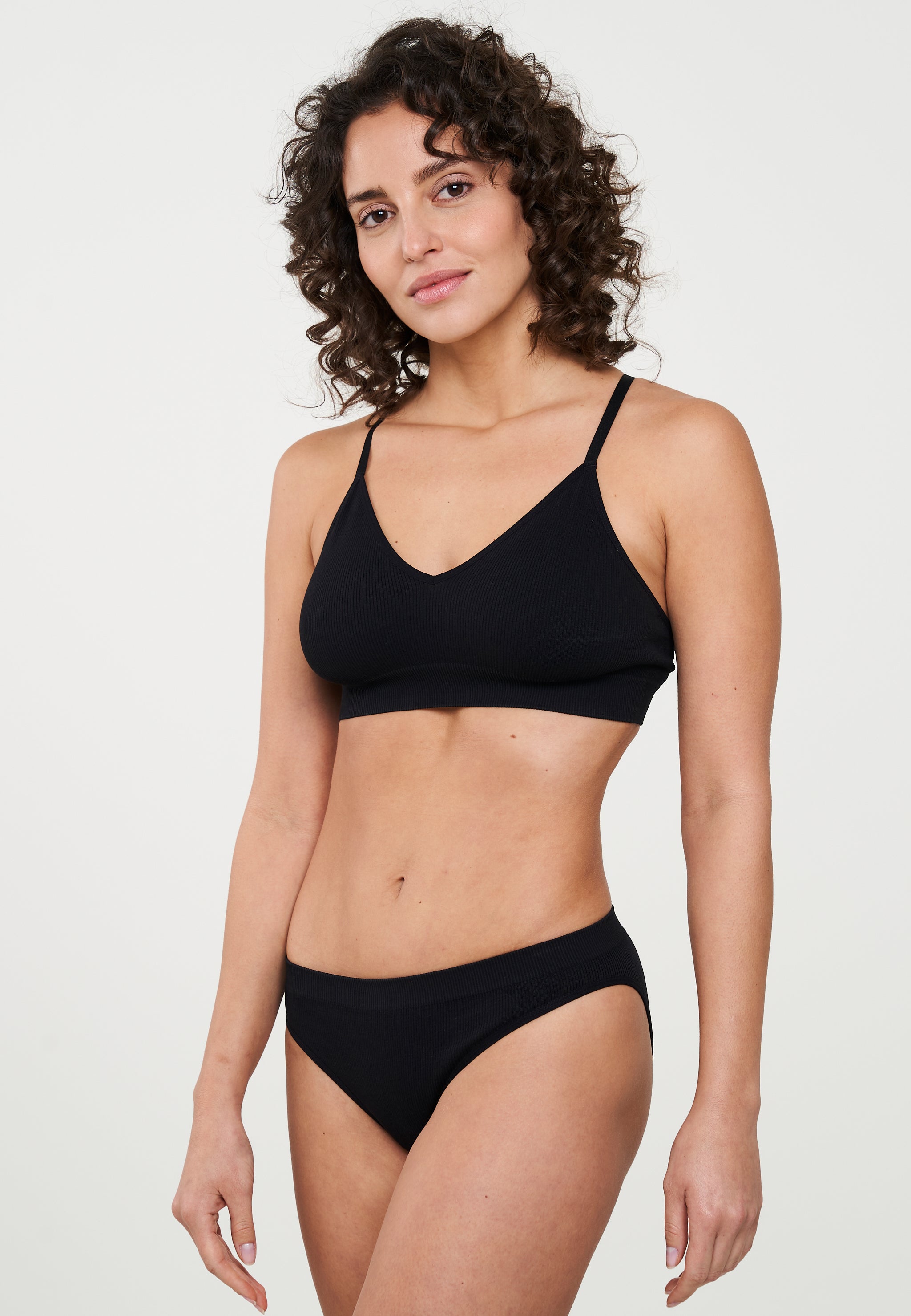 Recolution Willow slip donna nero cotone bio