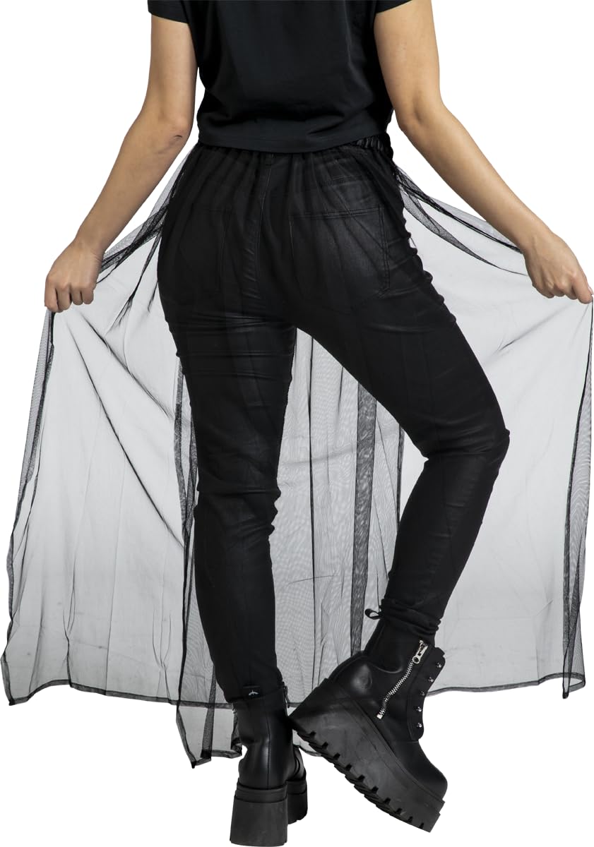 Gothicana by EMP Gonna Trasparente con Cintura Elastica taglia S