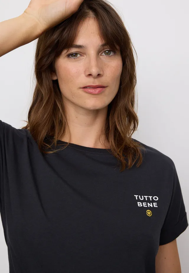 Recolution Cayenne Tutto Bene T-Shirt Nera Cotone Bio