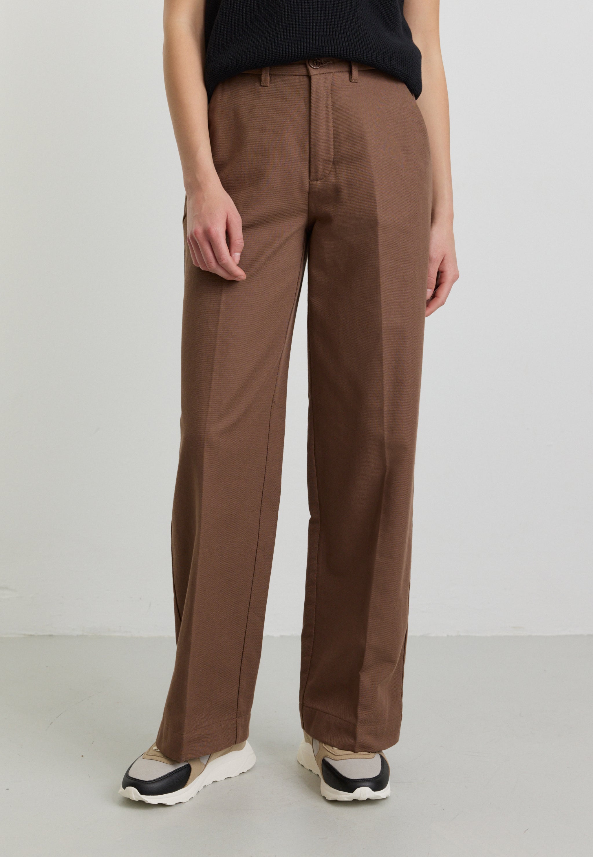 Recolution Ligularia pantaloni marlene marrone bio