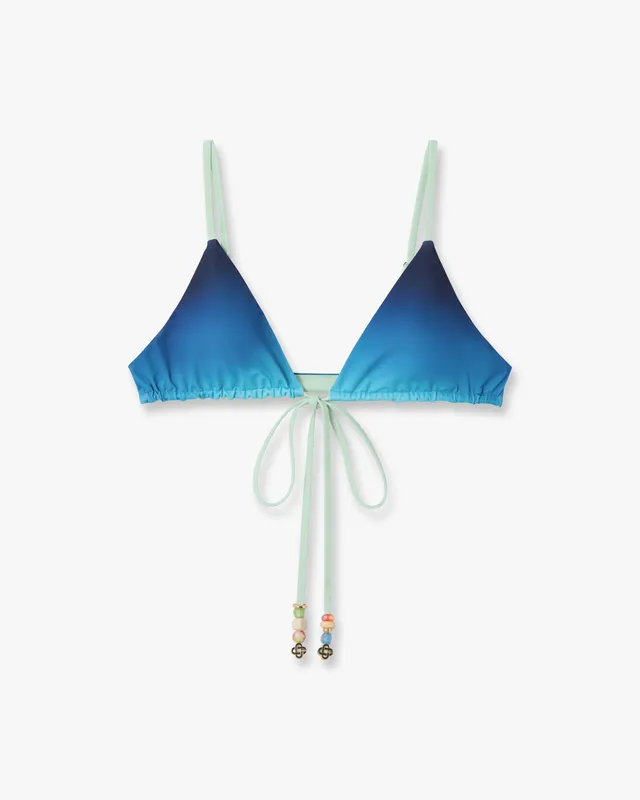 Casablanca Gradient top bikini blu verde