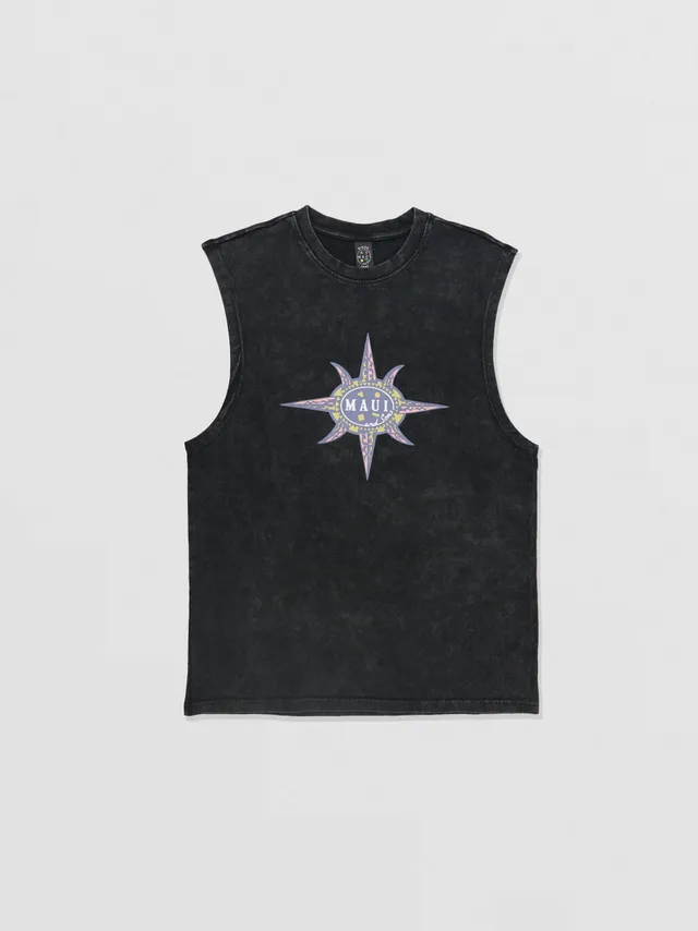 Maui and Sons Tribal Mineral Wash canotta nera