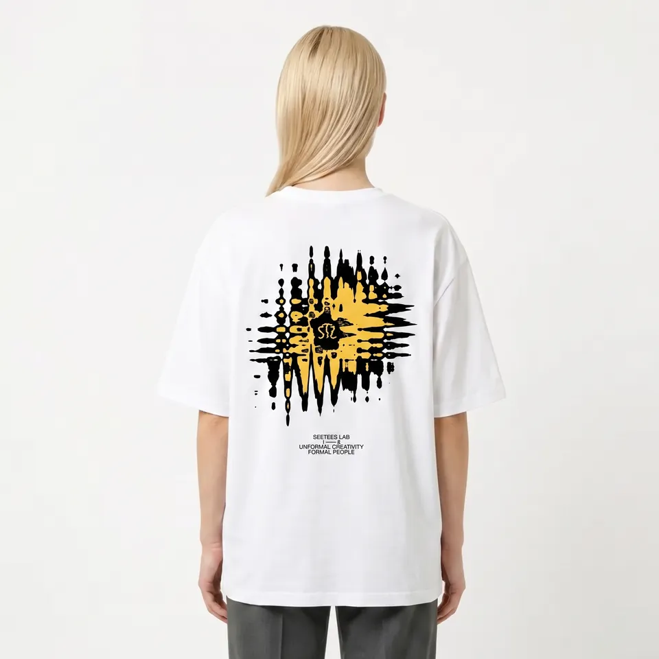 Mirò Seetees Logo T-shirt stampa pittori vestibilità comoda