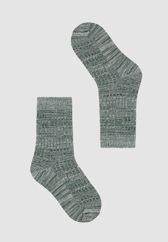 Recolution Tipu Mouline calzini cotone bio verdi