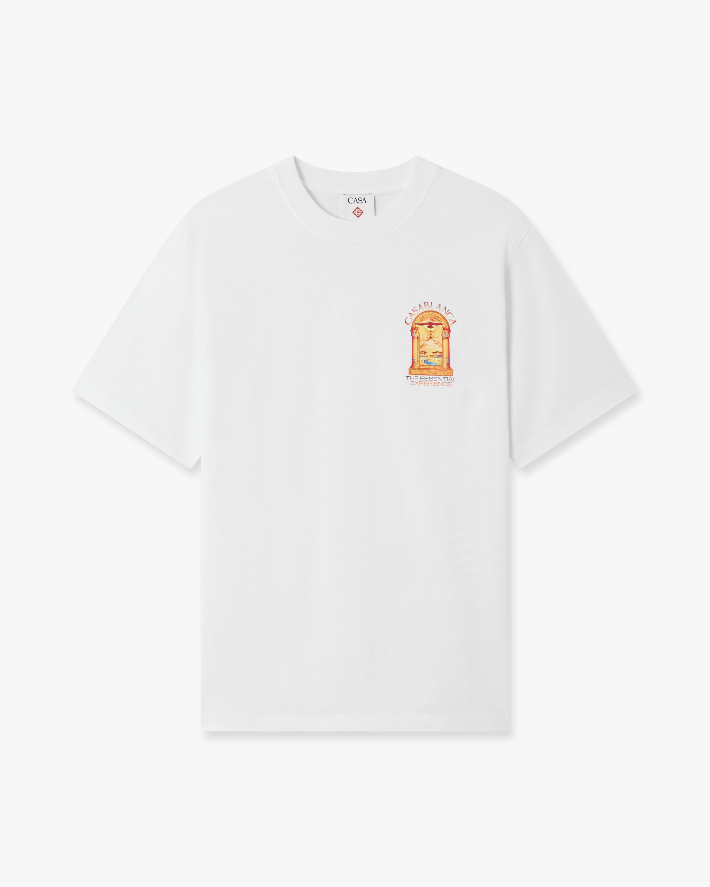 Casablanca Hermons Mirage L'Arche t-shirt bianca stampa