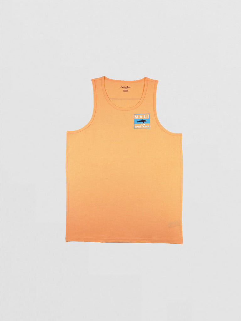 Maui and Sons Classic Shark canotta mango squalo