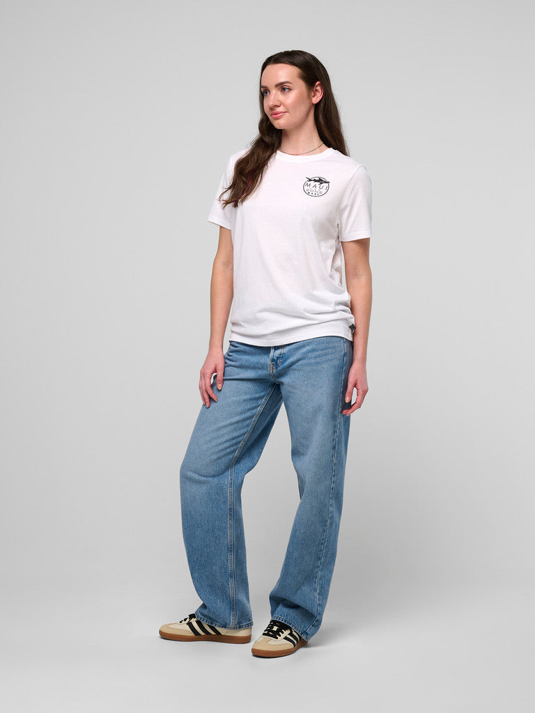 Maui and Sons Classic Shark Logo T-Shirt cotone
