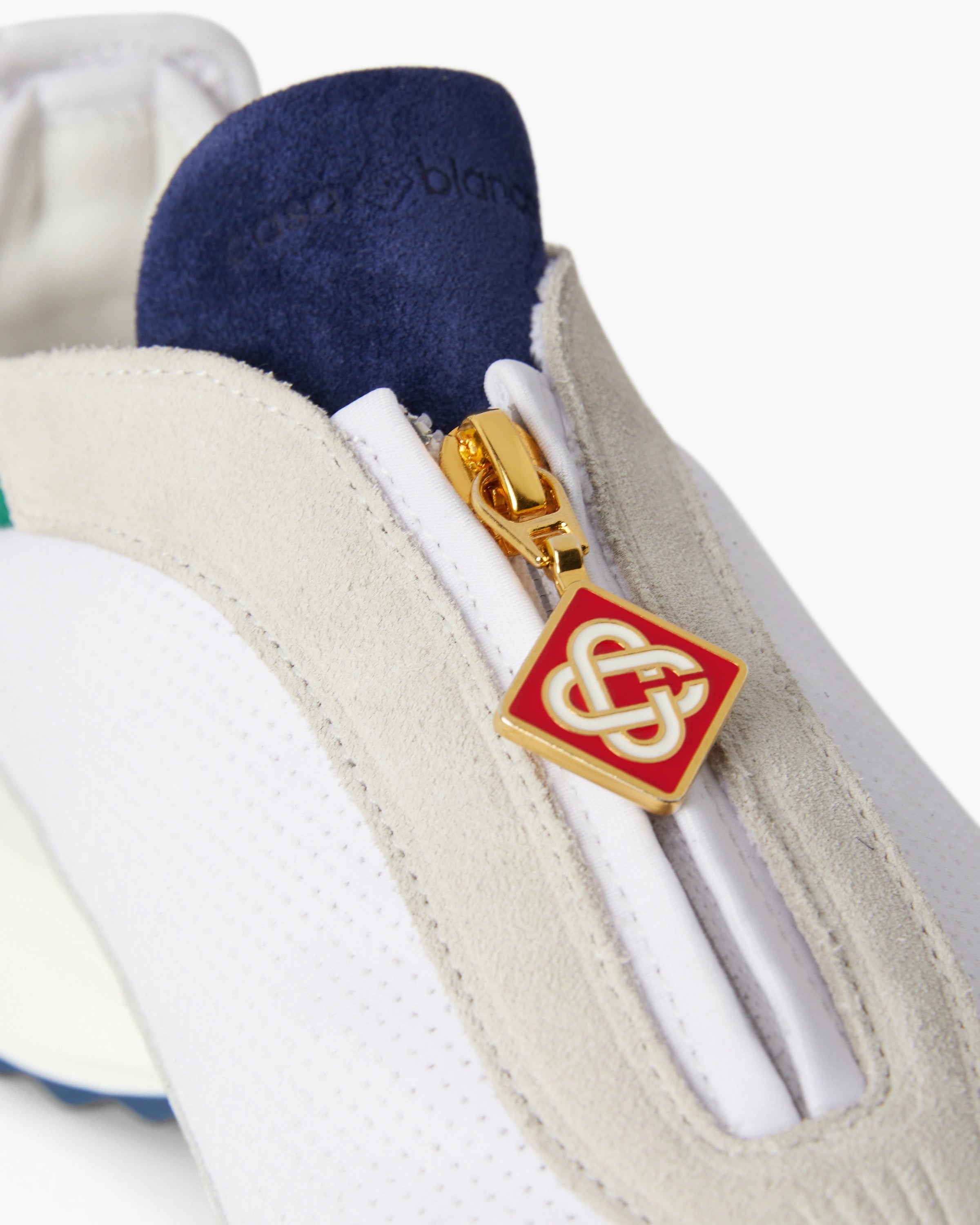 Casablanca Stade Zip sneakers bianco verde con zip