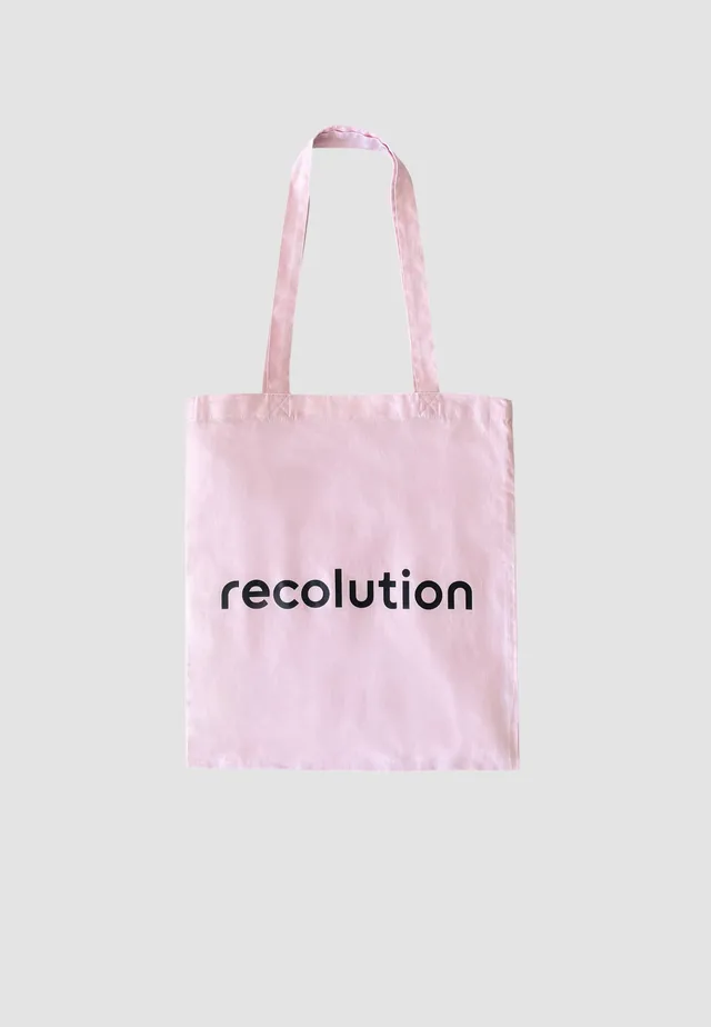 Recolution Tote Bag shopper rosa cotone bio